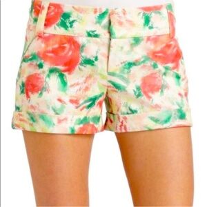 Alice and Olivia Floral Print cuffed Women's Shorts